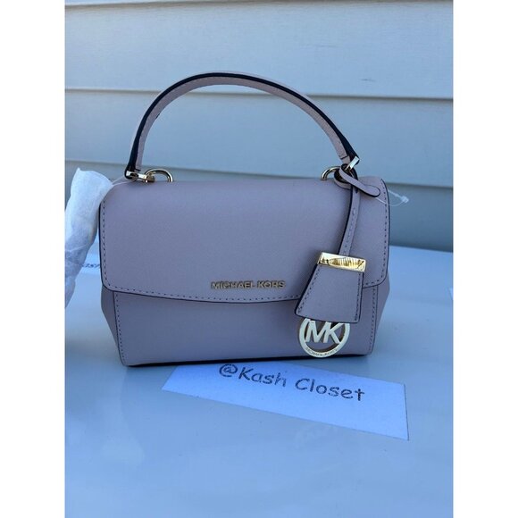 Michael Kors crossbody bag ava XS saffiano leather purse soft pink - Picture 3 of 9